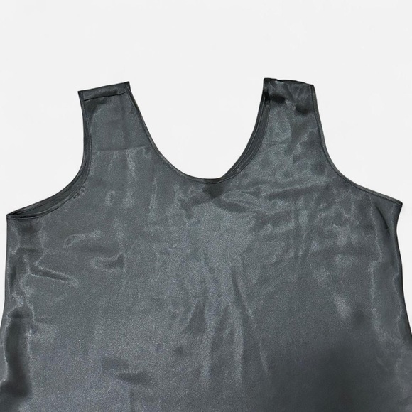 Serenada 1X Black layering camisole tank top minimalist solid black tank top - Picture 3 of 4